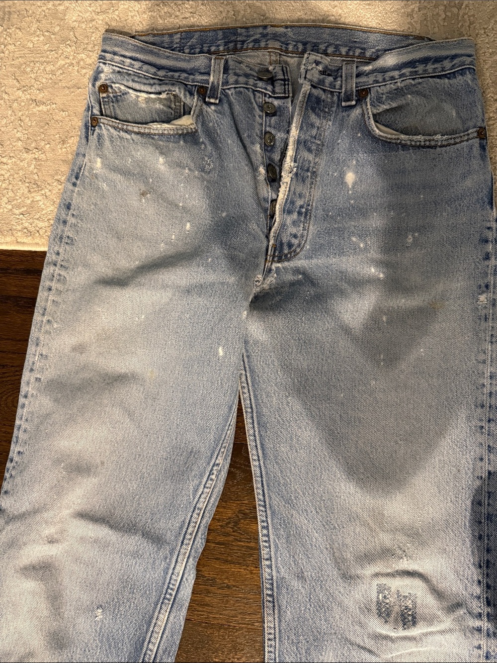 Levi’s 501 Perfectly Trashed Light Wash Jeans